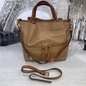 Dooney Bourke City Dawson Barlow Smooth Leather Satchel Shoulder Bag
